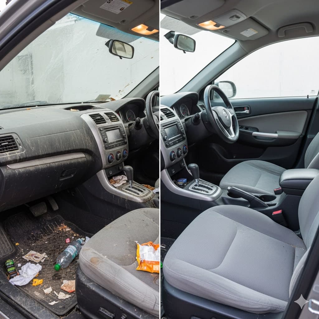 Vorher/Nachher – Innenreinigung